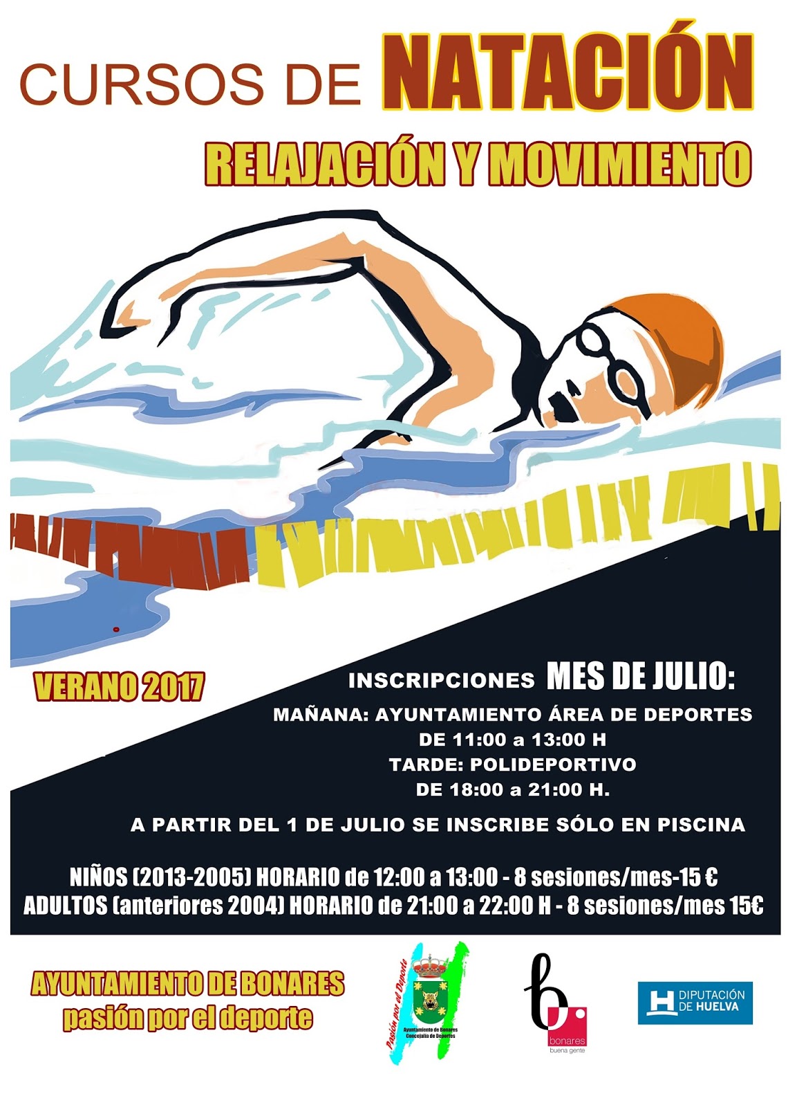 CURSO DE NATACIÓN JULIO 2017