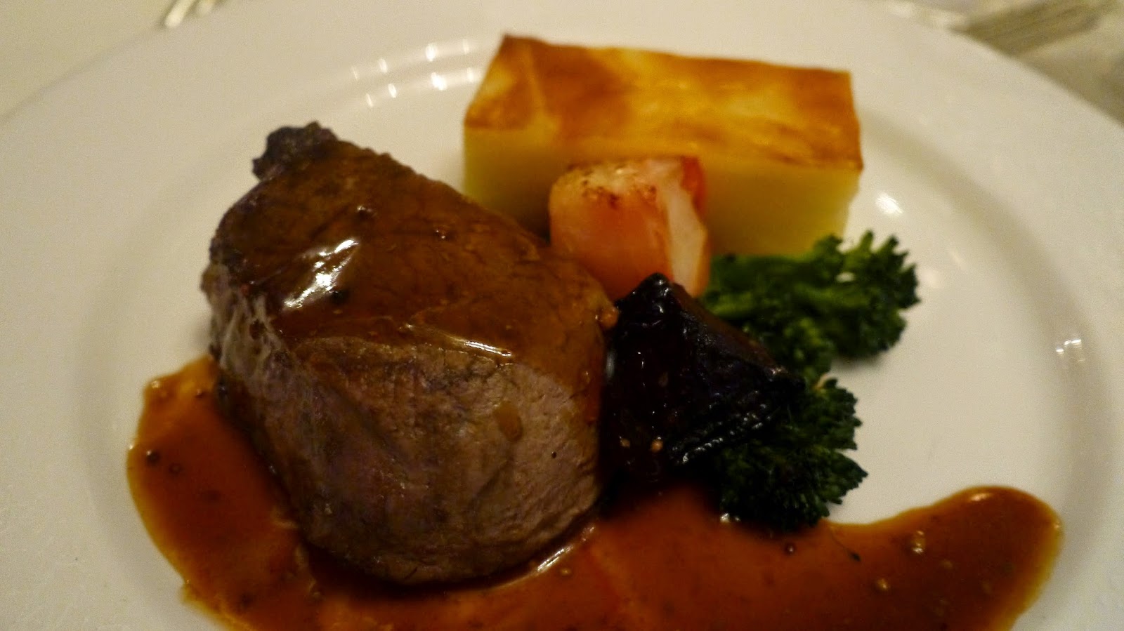 Children in Need An Evening with the Stars gala dinner beef