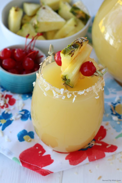 Pineapple Party Punch with Rum from Served Up With Love