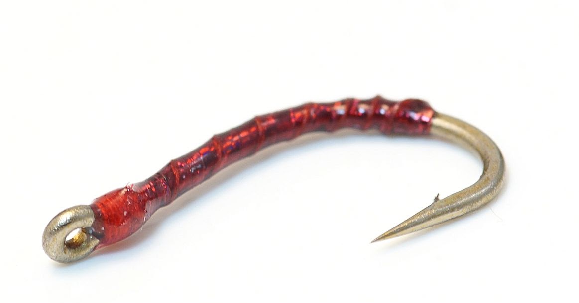 Sparklesvelte Blood Worm Fly Fish Food Fly Tying and Fly Fishing