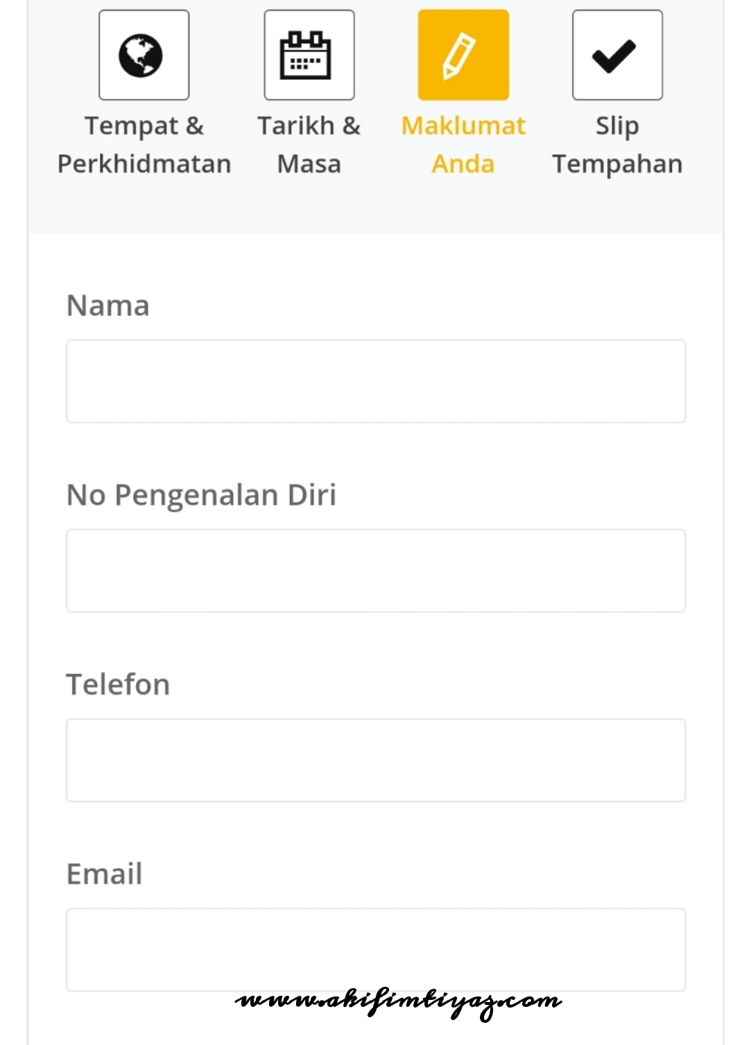 MyJanjiTemu JPN Untuk Buat Kad Pengenalan Akif