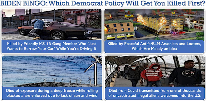 BIDEN BINGO: Which Democrat Policy Will Get You Killed First?