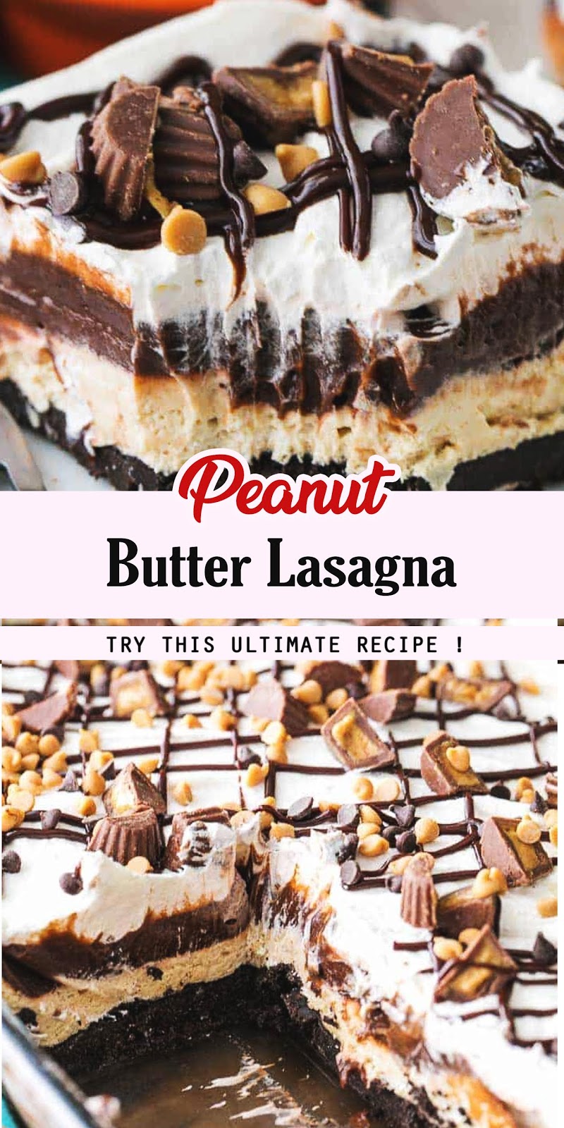 Peanut Butter Lasagna 3 SECONDS