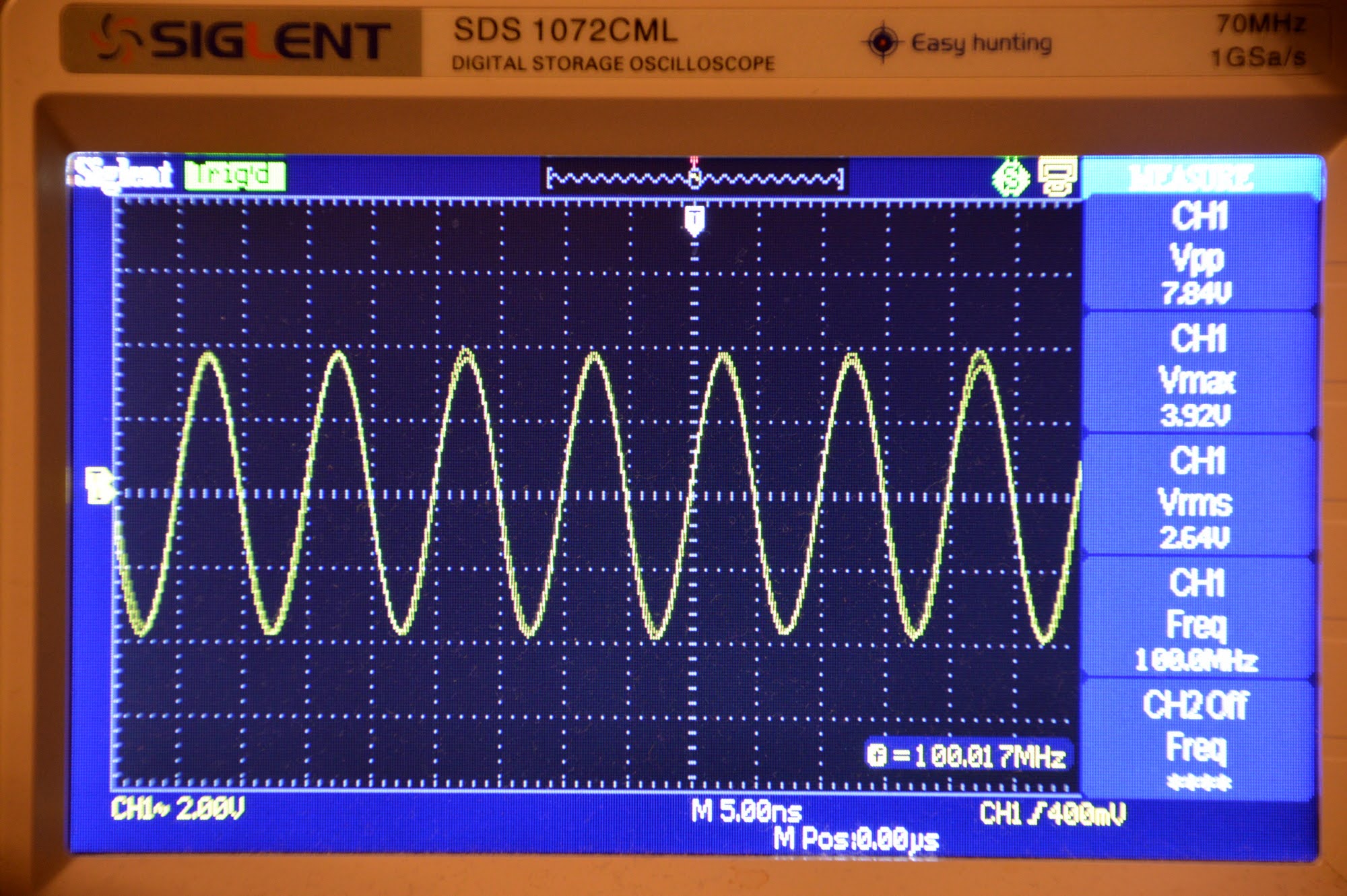 DIYfan 100 MHz third overtone crystal oscillator