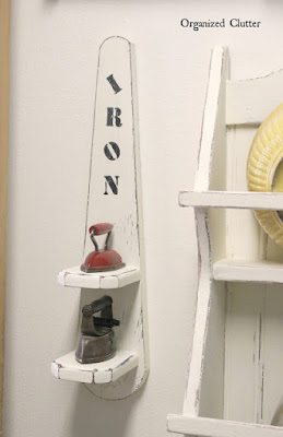 Spring cleaning with repurposed ironing board and antique irons - a Talk of the Town features at KnickofTime.net