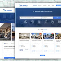 BlueLand Premium Real state Blogger Template 