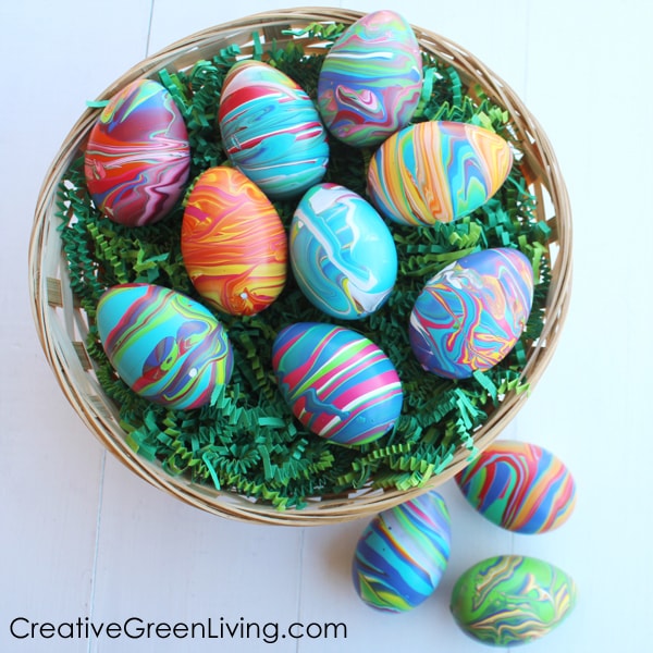 How to Paint Marbled Easter Eggs Creative Green Living