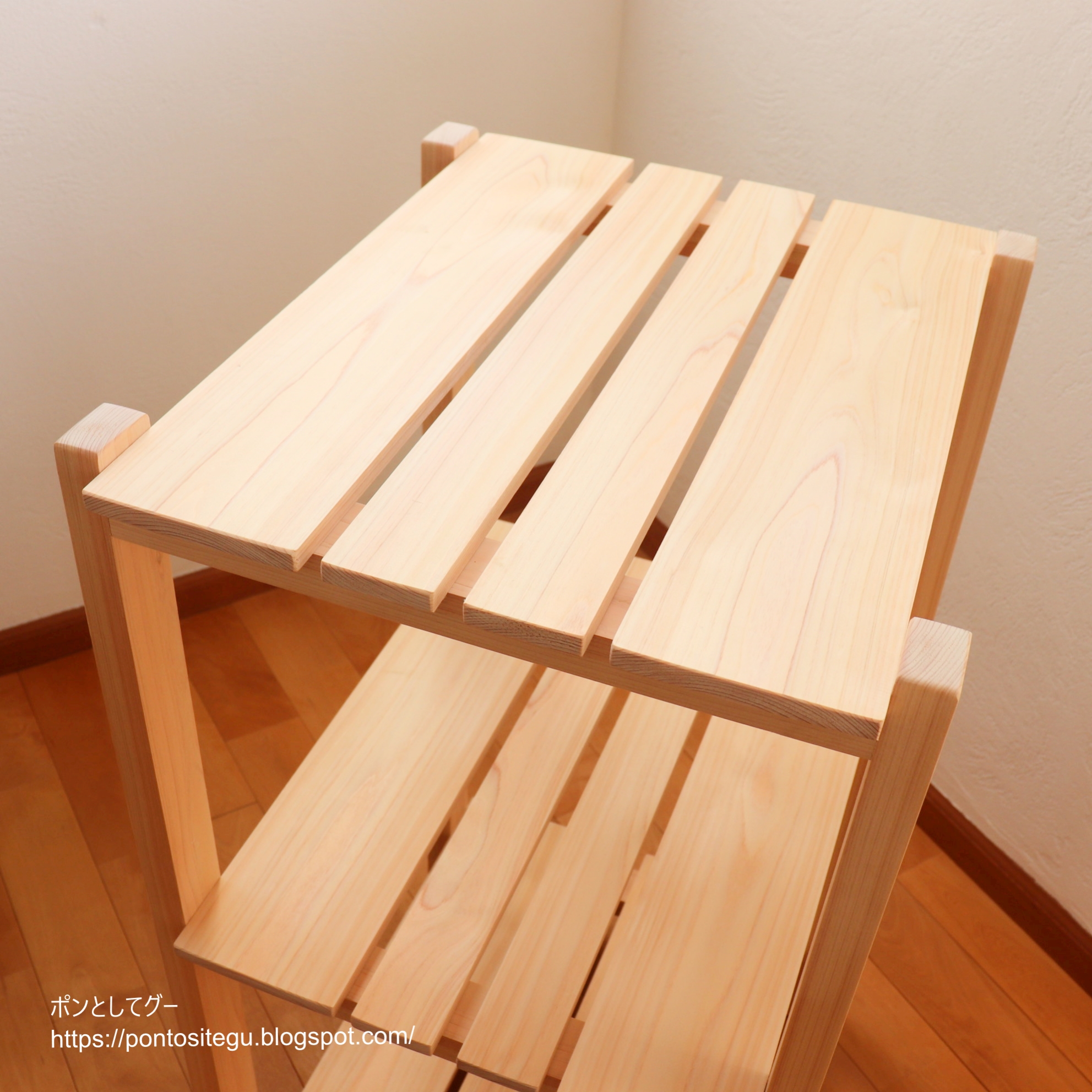 【木工】さいきん作った棚。