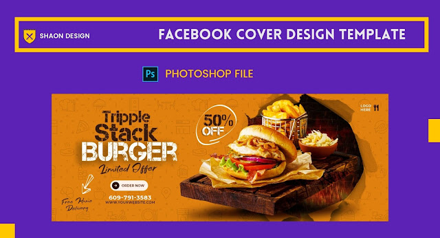 DOWNLOAD FREE : Facebook Cover Banner Design | Adobe Photoshop | Shaon Design ( Graphic Official )