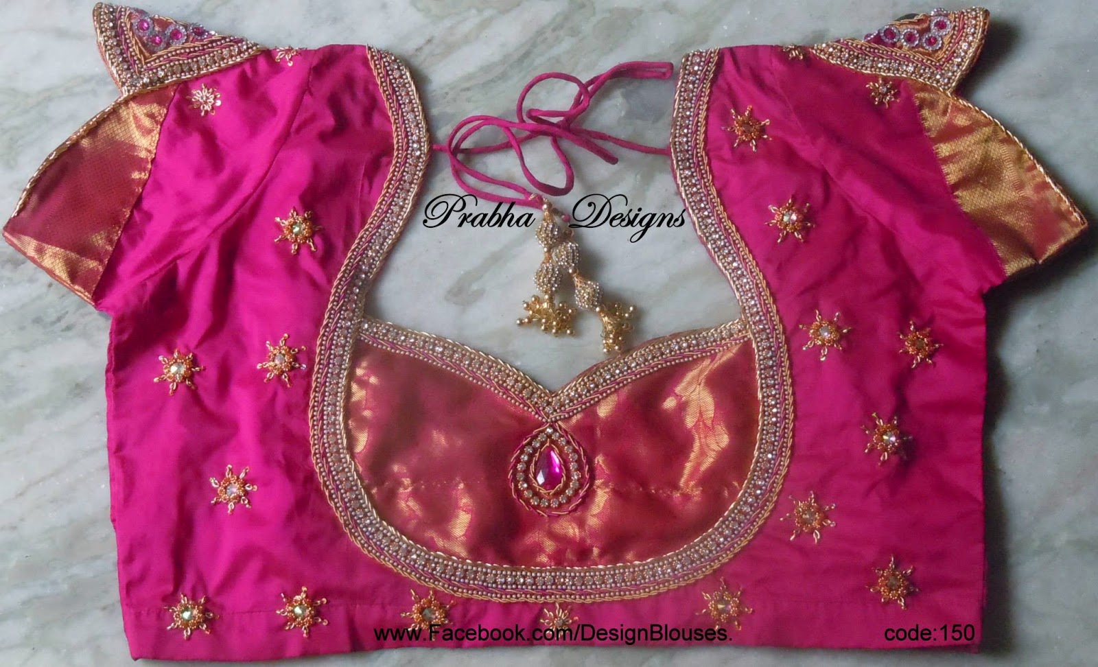 BACK NECK BLOUSE READY MADE AND CUSTOMIZED DESIGNER BLOUSE WITH BLOUSE ...