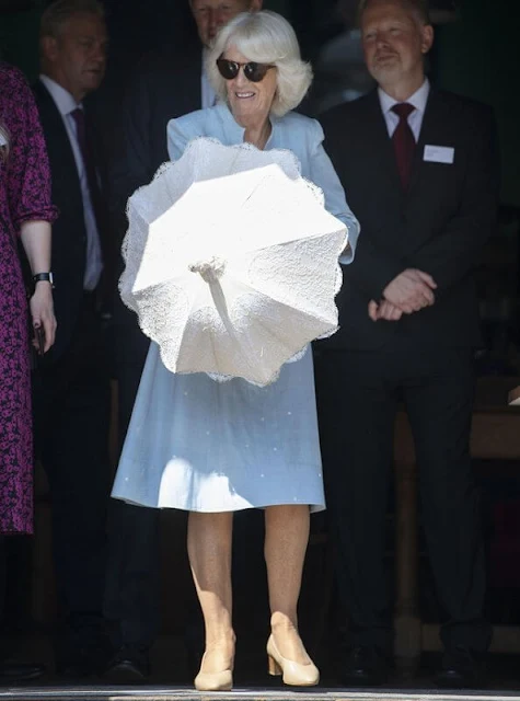 Prince of Wales and The Duchess of Cornwall visited Burton Art Gallery at Victoria Park in Bideford