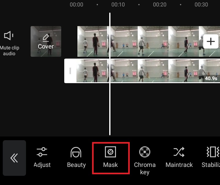 размытие видео в capcut