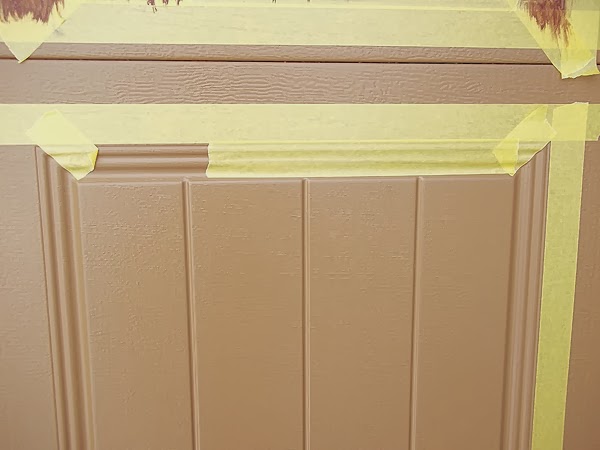 paint garage door to look like wood