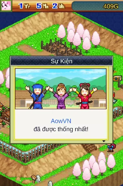 Game Ninja Village Việt Hóa cho Android | Quản lý làng Lá từ Kairosoft