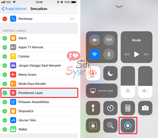 cara merekam layar iPhone tanpa aplikasi