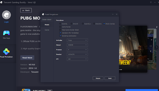 Cara Terbaru Mengatasi Lag Tencent Gaming Buddy PUBGM