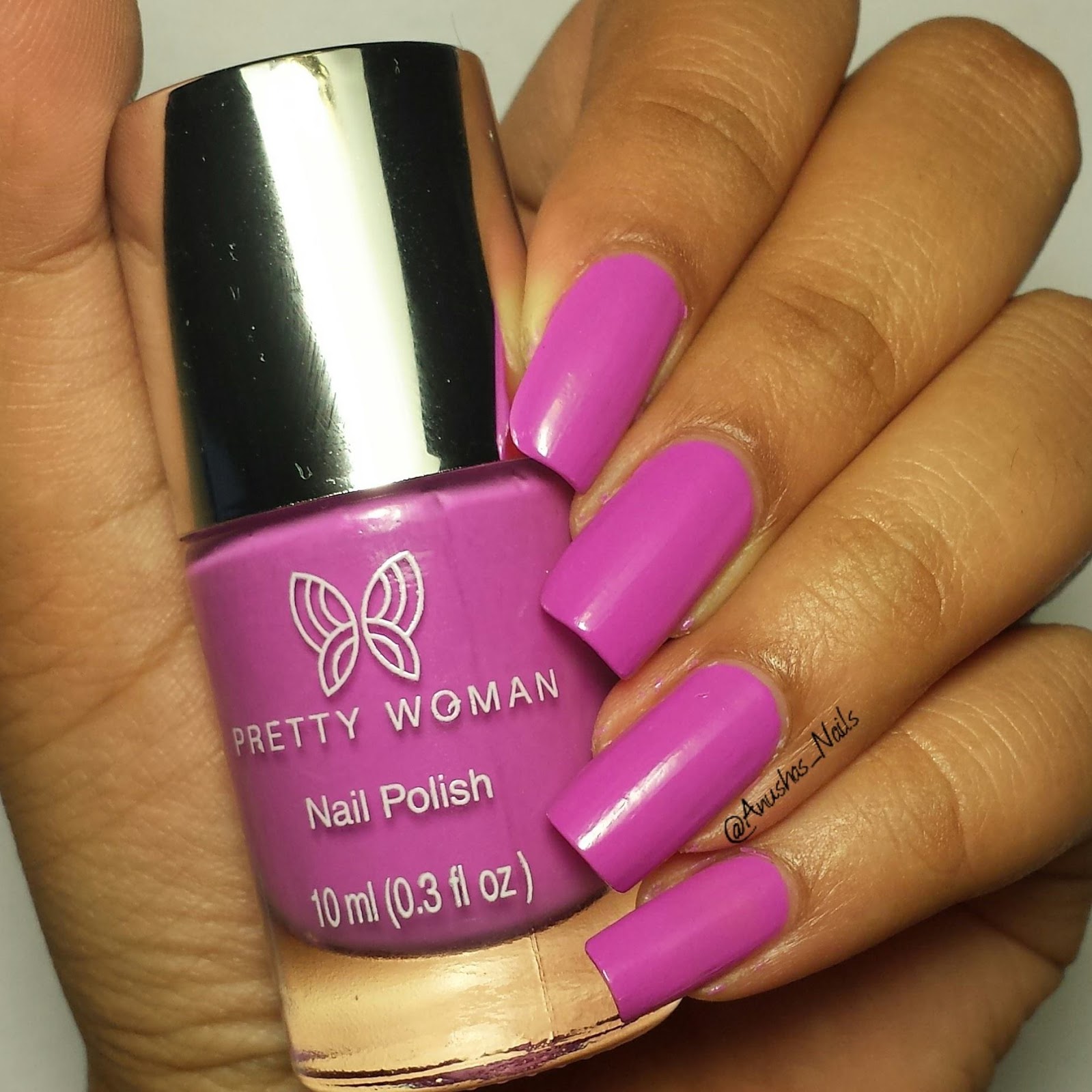 Ha S Nails Pretty Woman Nail Polish Pouty Turned Out To Be A Bright Fuchsia That Practically Looks Neon On Your Nails And Screamed Summer