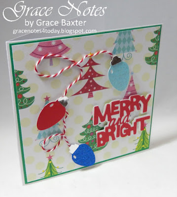 Merry and Bright, Christmas card. Designed by Grace Baxter