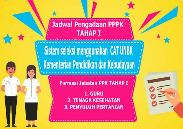 Jadwal Pengadaan TES Seleksi PPPK Tahap I Jadwal Pengadaan dan Syarat Penerimaan TES PPPK Tahap I Tahun 2019