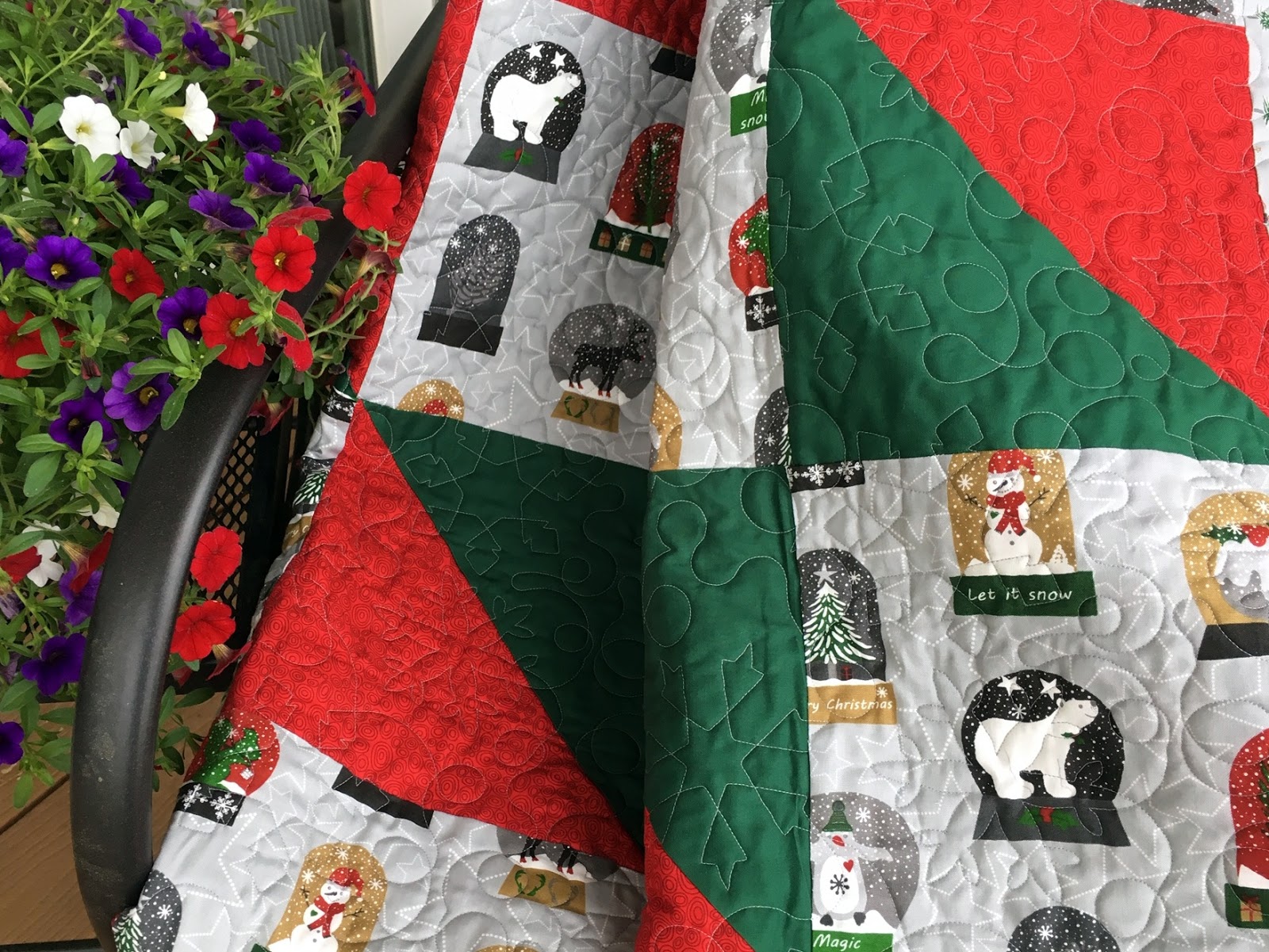 Just Another Hang Up Snow Globe Quilt...