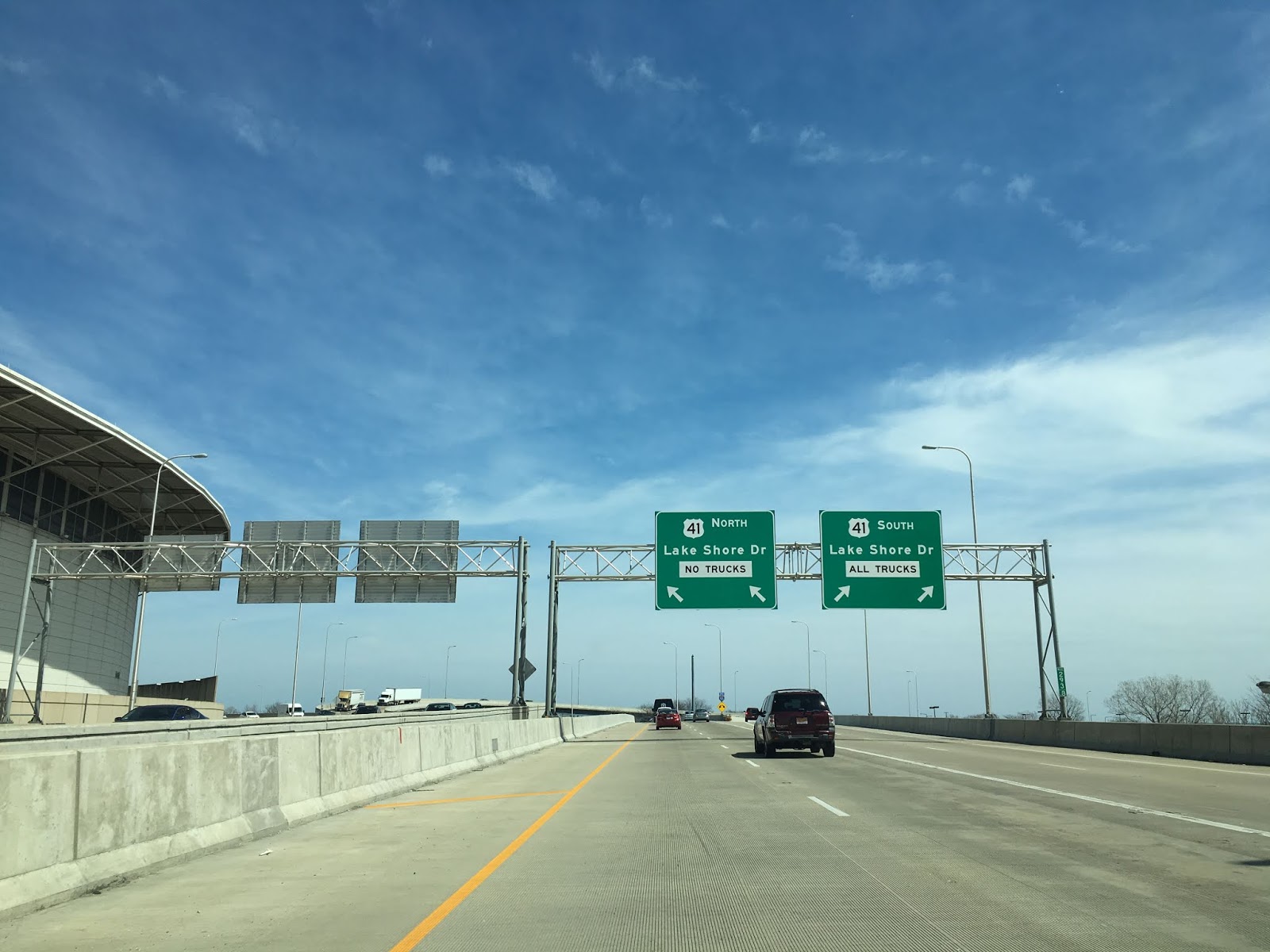 Northern Terminus of Interstate 55 on the Stevenson Expressway in Chicago