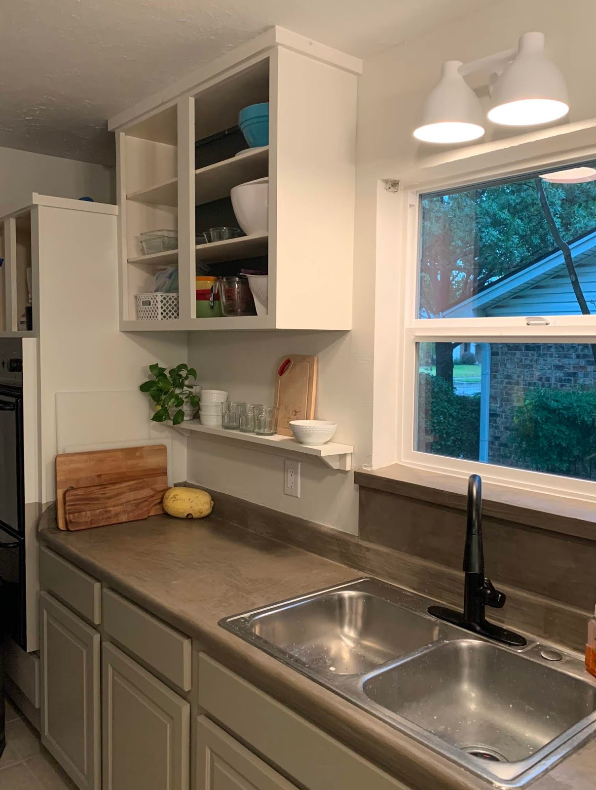 House Homemade Budget Kitchen Makeover Converting Cabinet Doors