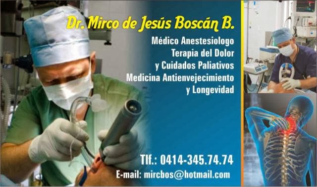 DR. MIRCO BOSCAN. COORDINADOR POSTGRADO DE ANESTESIOLOGIA HOMELPAVI