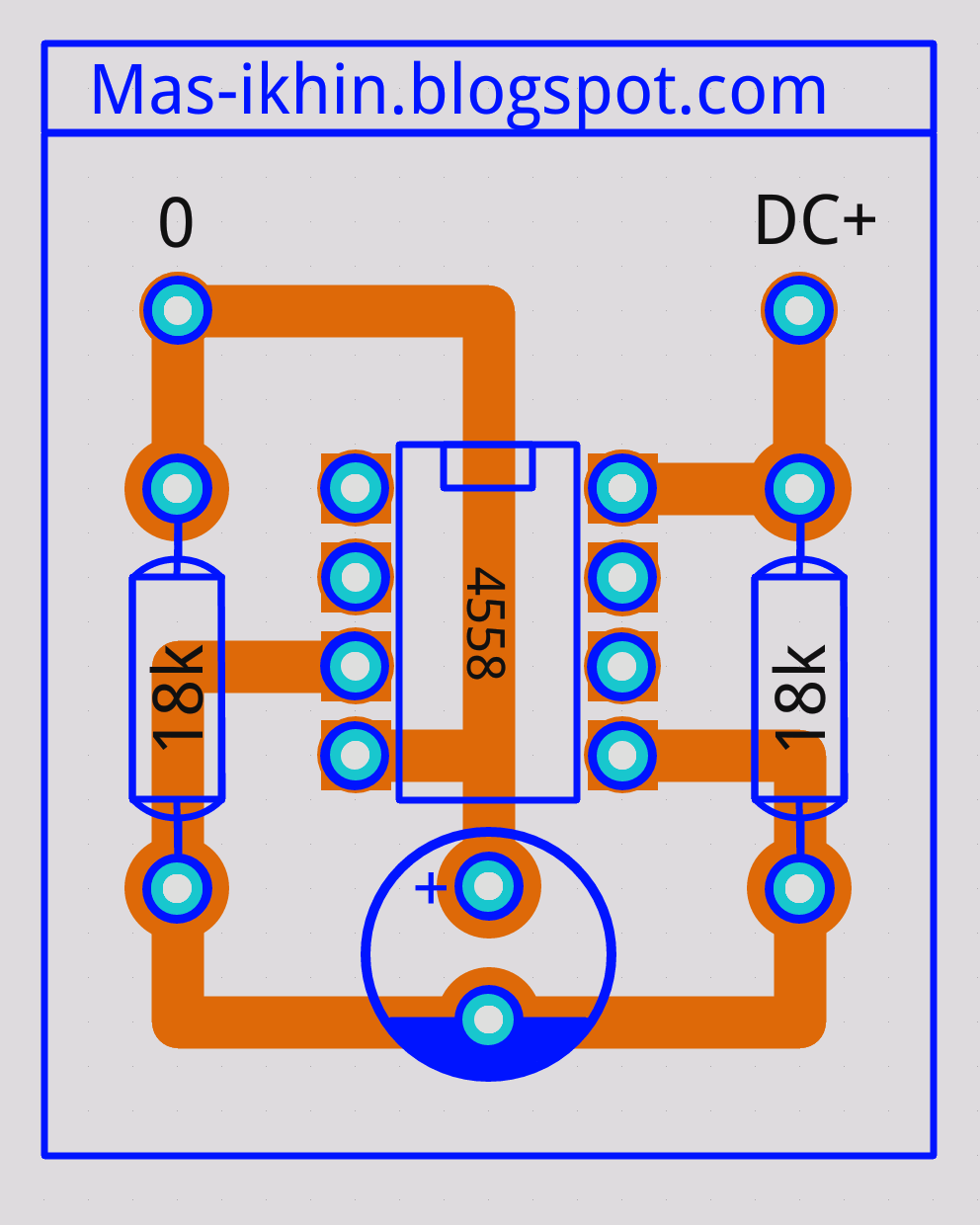 Skema Master Mixer Stereo Ic 4558 - rangkaian mixer audio - Sekema
