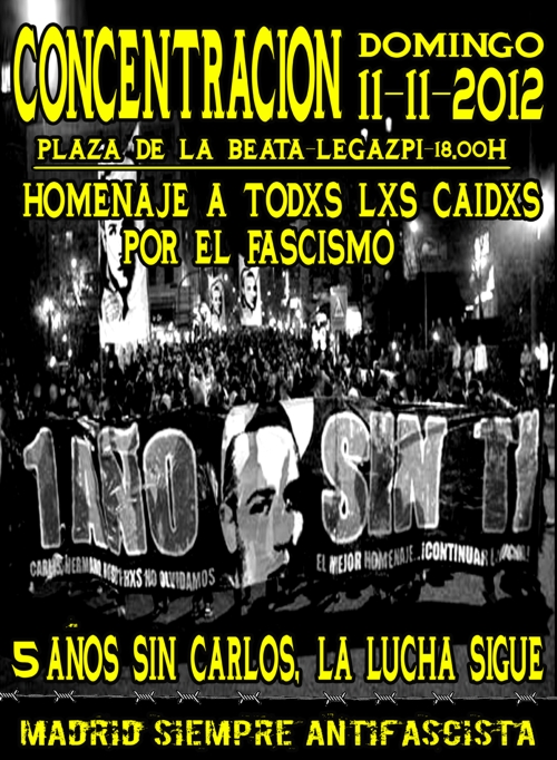 Madriz Rebelde: Jornadas Antifascistas '12: Madrid Anticapitalista