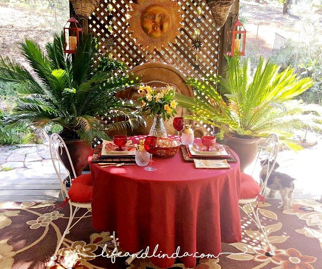 Patio Luncheon Life and Linda