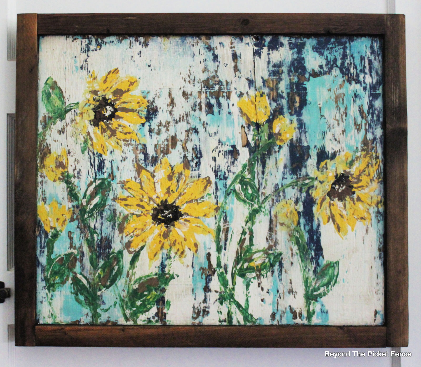 Beyond The Picket Fence Rustic Sunflowers