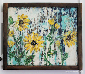 Rustic Sunflower Painting