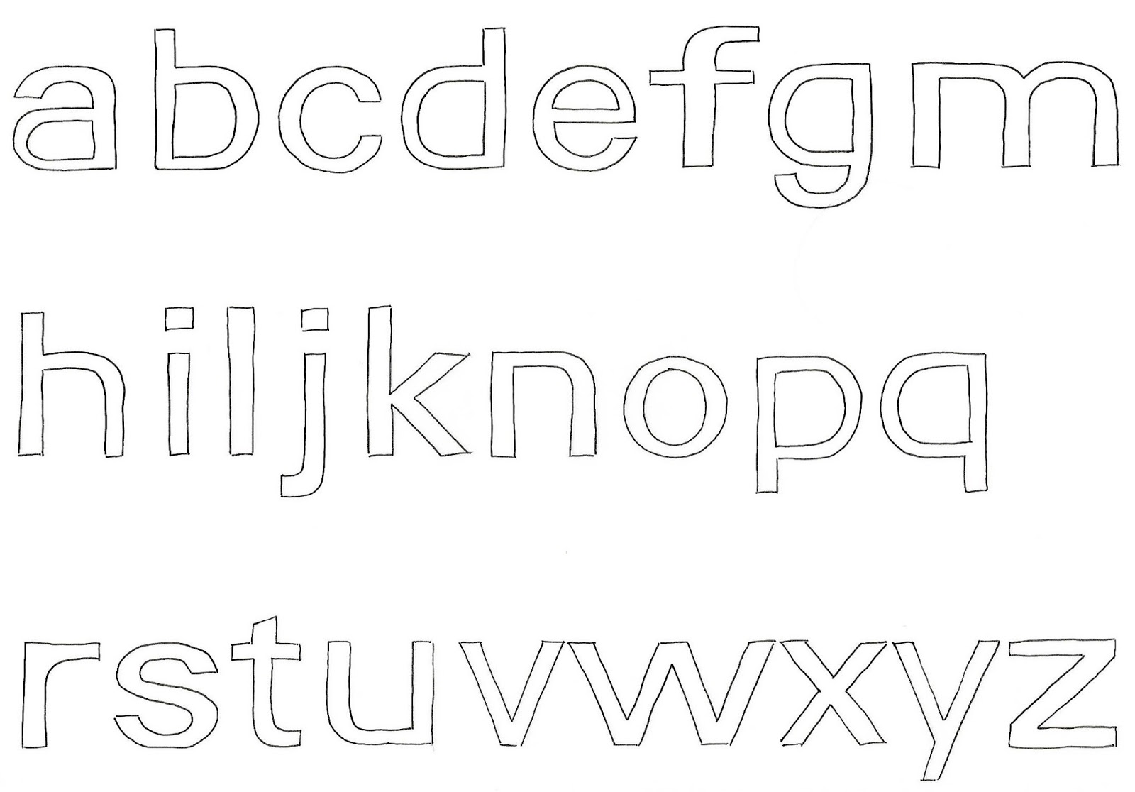 Studio Practice: Studio Brief 2 - Typeface Design - Initial idea 1