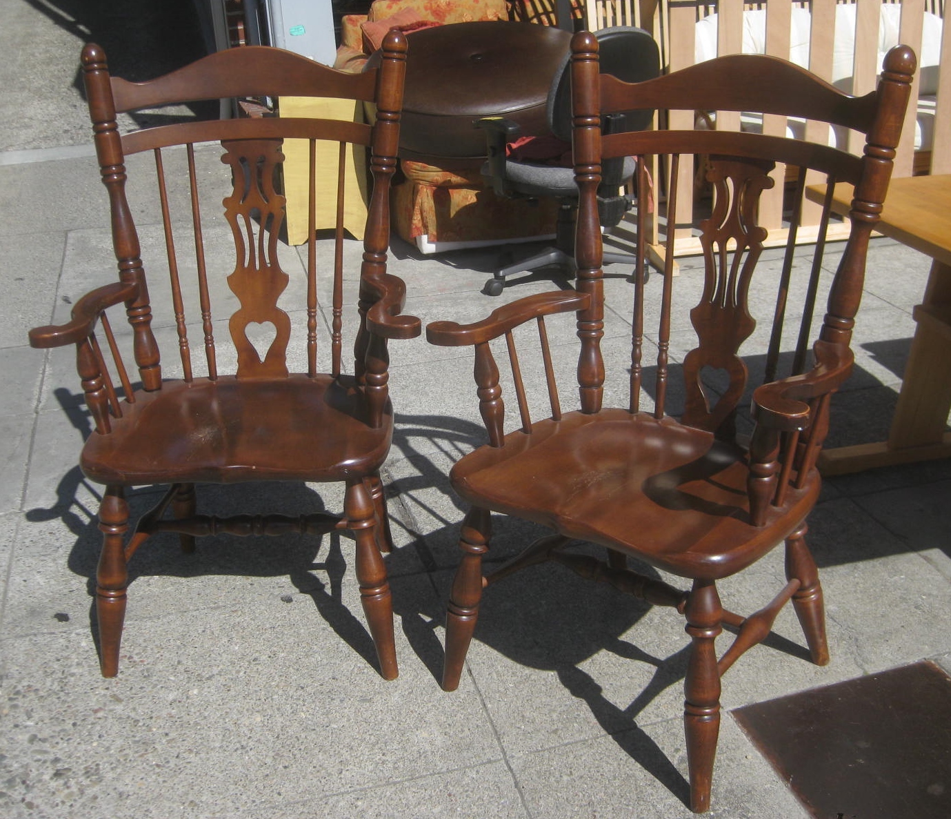 UHURU FURNITURE & COLLECTIBLES SOLD Wooden Occasional Chairs 35 each