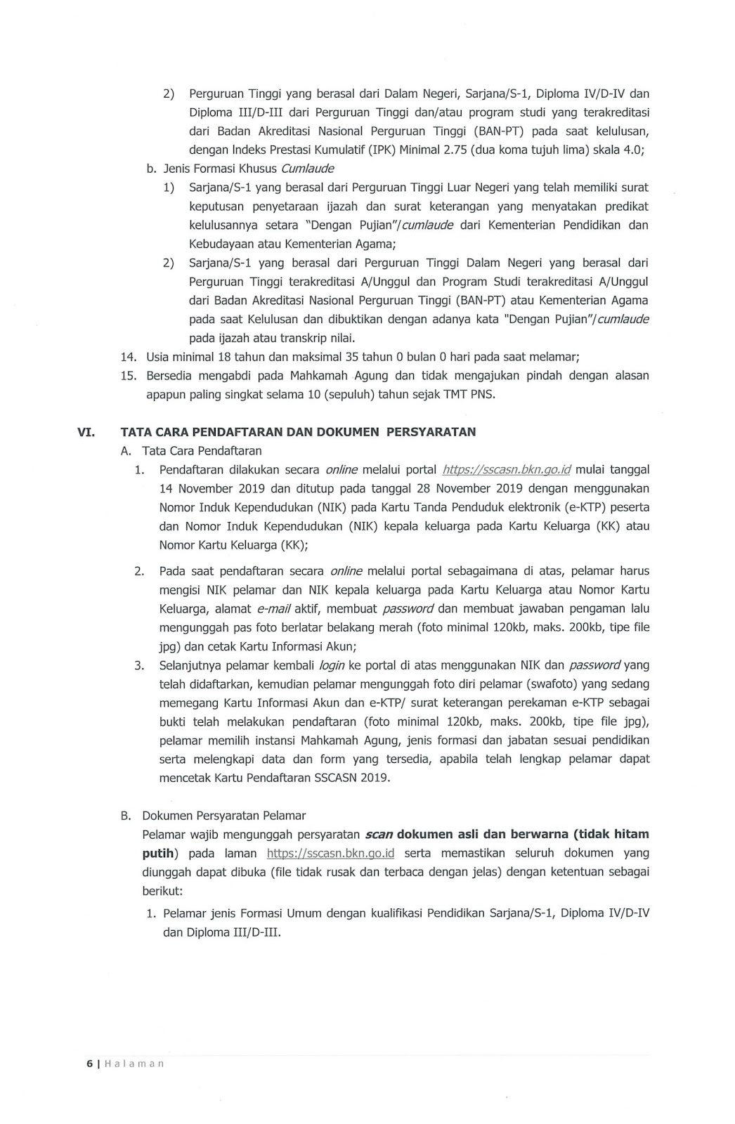 Lowongan Cpns Mahkamah Agung Ri Tahun Anggaran 2019 2104