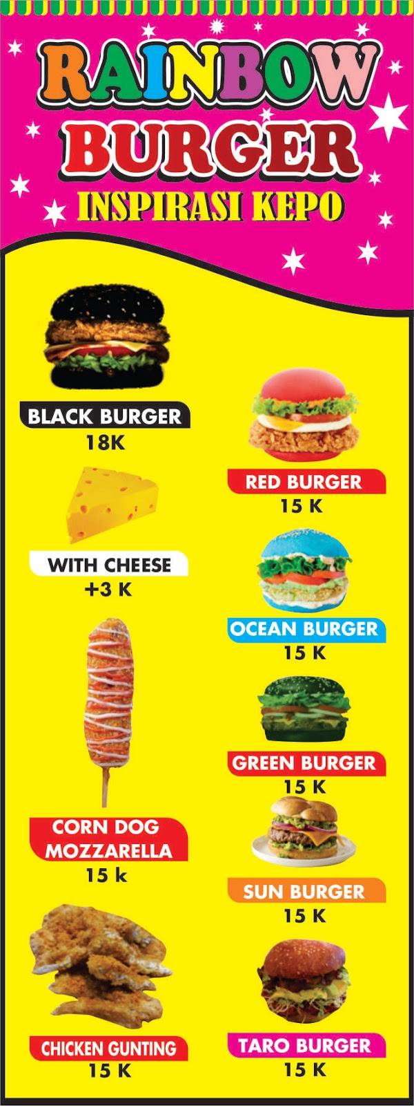 Contoh Spanduk Burger Keren Terbaru