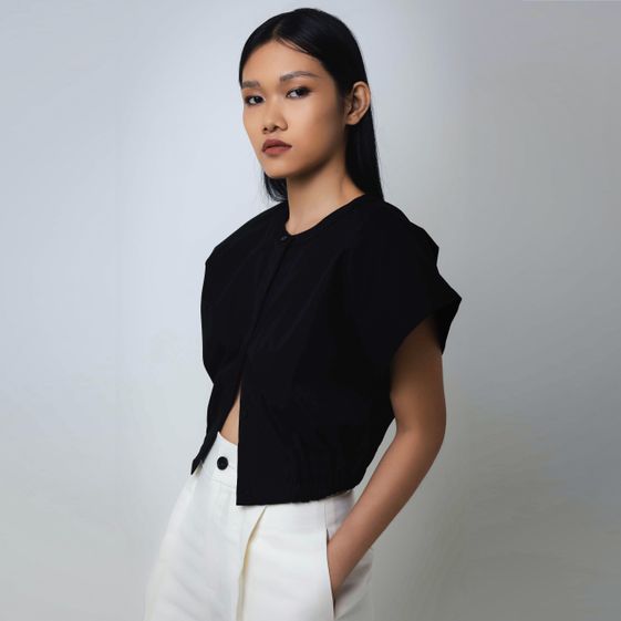 ÁO CROP TOP TÚM EO LƯNG THUN