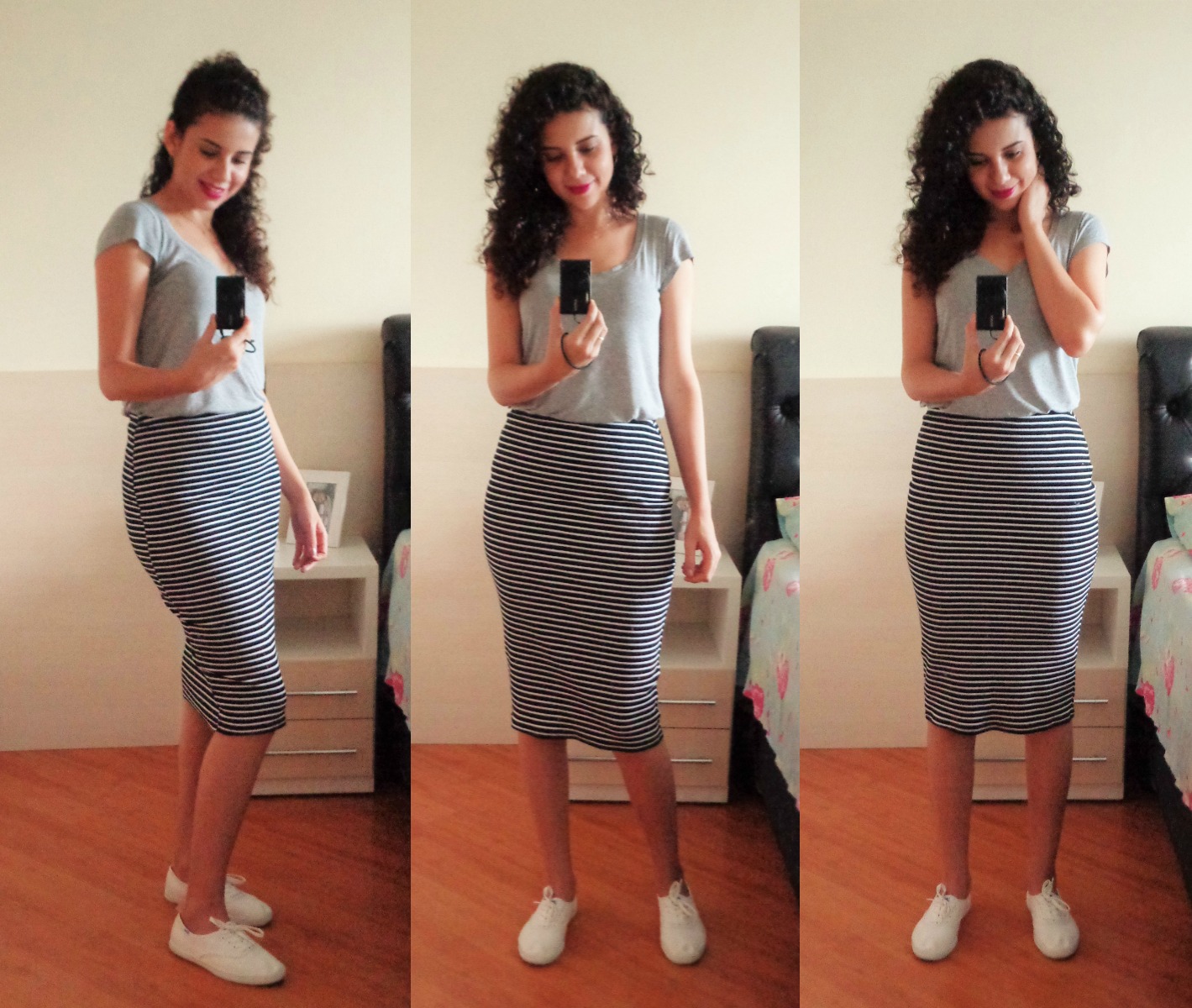 saia listrada com tenis