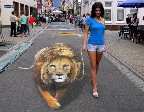 Walking+Her+Lion