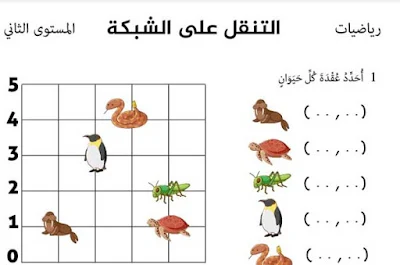 أنشطة داعمة في الرياضيات التنقل على الشبكة المستوى الثاني ابتدائي