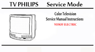 Service Mode TV PHILIPS Berbagai Type _ Color Television Service Manual Instructions