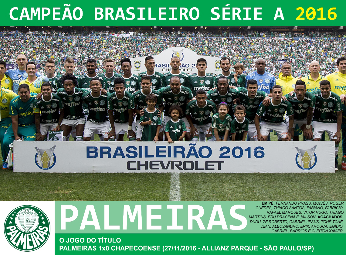 Que time foi Campeão Brasileiro de 2016?