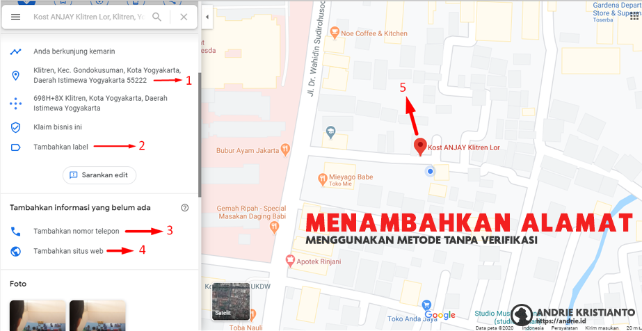 Cara Membuat dan Menambahkan Alamat di Google Maps Dengan Metode Tanpa Verifikasi Alamat Cara Membuat dan Menambahkan Alamat di Google Maps Dengan Metode Tanpa Verifikasi Alamat