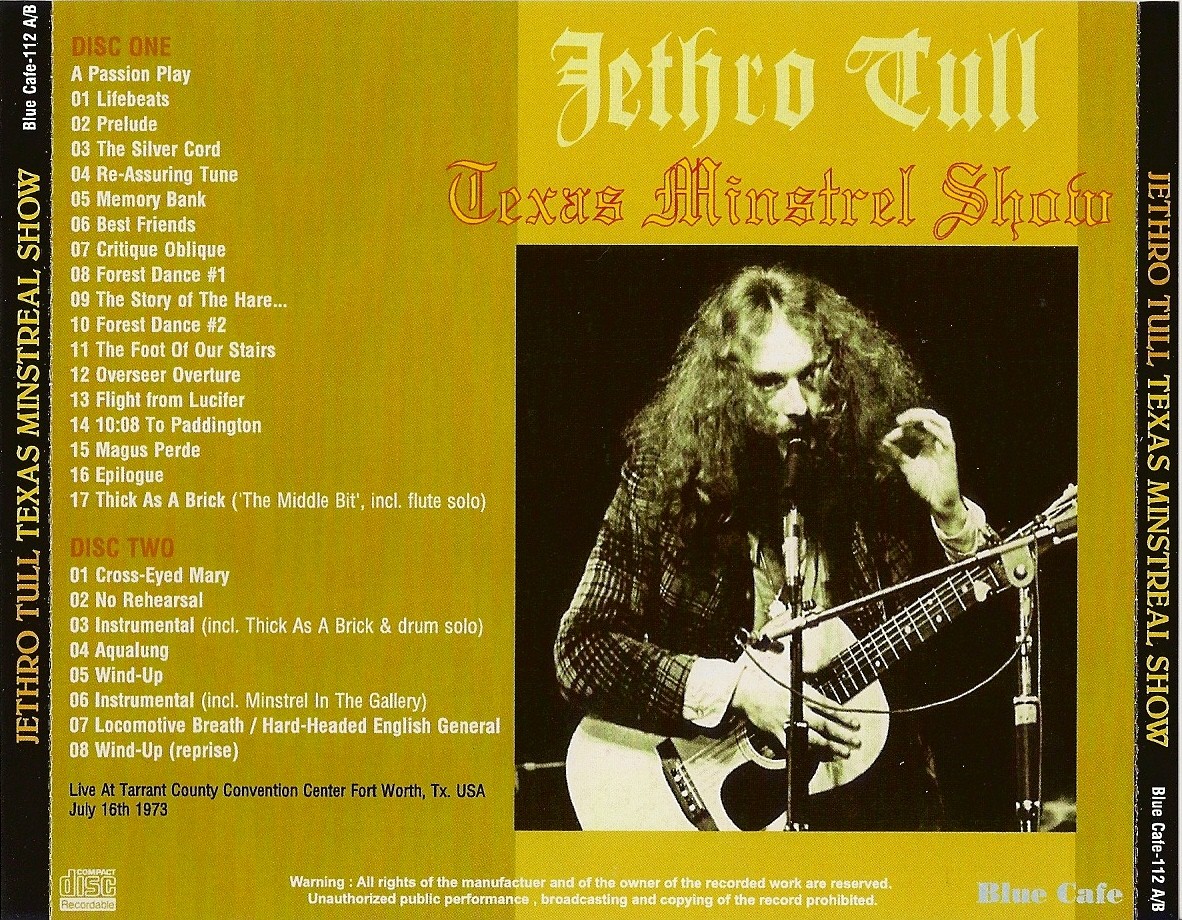 jethro tull 1973 tour dates