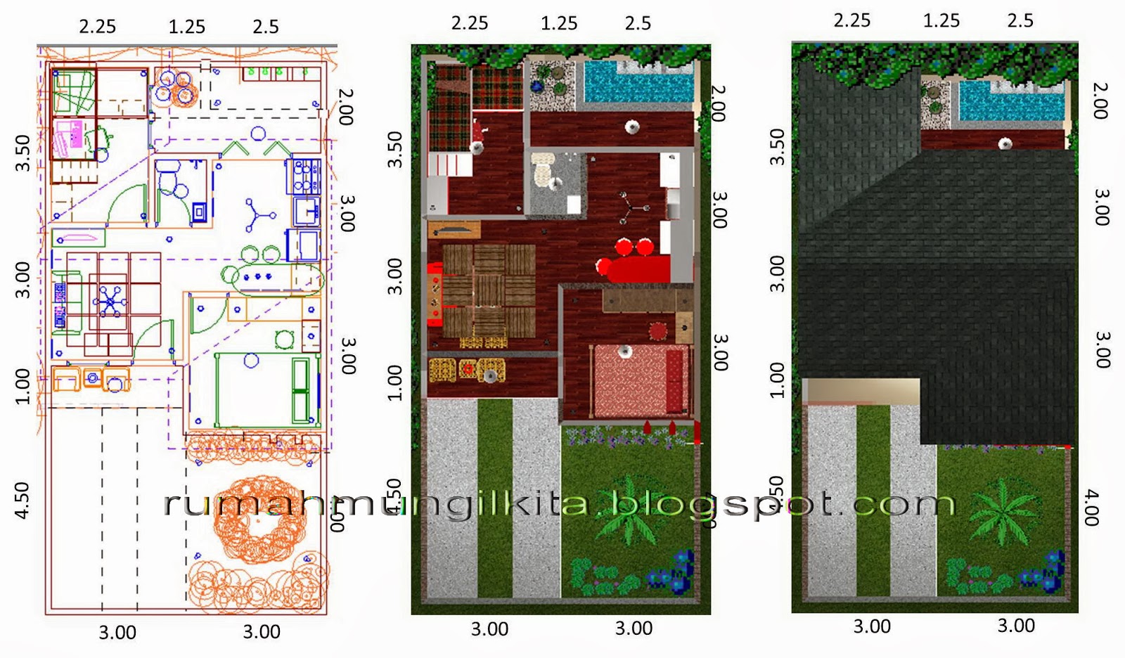 60 Desain Rumah Minimalis Luas Tanah 72m2  Desain Rumah 