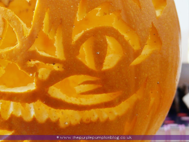 Cheshire Cat & The Mad Hatter | Pumpkin Carvings 2012 | The Purple Pumpkin Blog