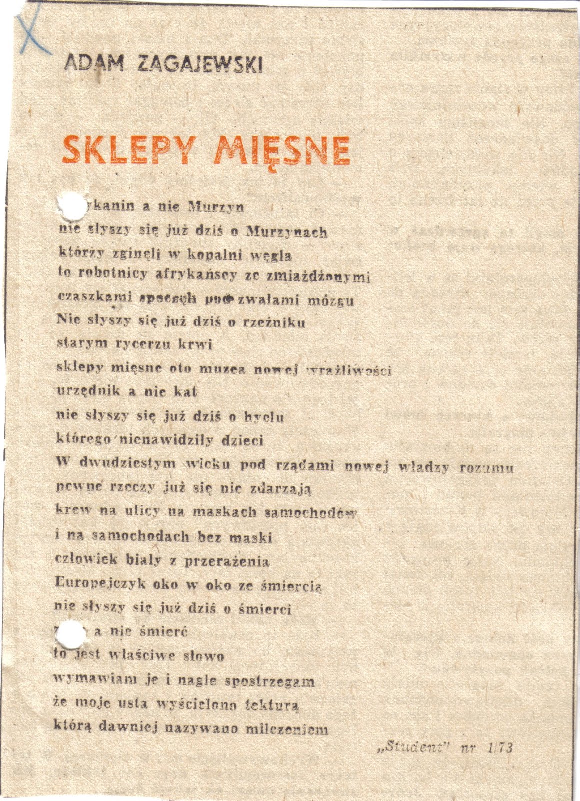 Interpretacja Wiersza Adama Zagajewskiego Miasto W Którym Chciałbym Zamieszkać ADAM ZAGAJEWSKI WIERSZE PDF