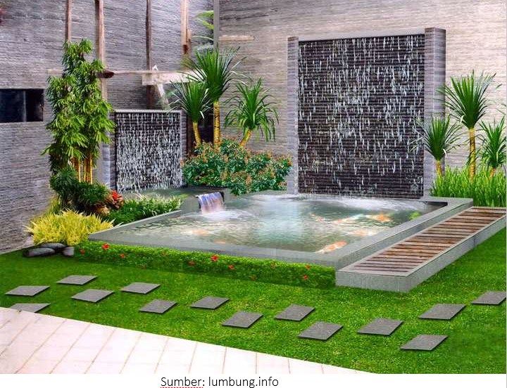 Contoh 49 Gambar Kolam Ikan Hias Minimalis Terbaik Infoikan Com