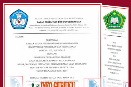 Emailing Pos Us/M Sd/Mi, Sdlb Dan Penyelengara Kegiatan Paket A/Ula
Tahun 2016/2017