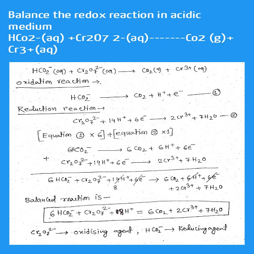 Redox Reaction In Acidic Medium